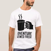 Adventure Coffee Mug Logo Outdoor Camping Design T-shirt (Voorkant)