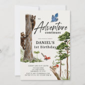 Adventure Continues Beer Forest 1e Verjaardag Kaart (Voorkant)