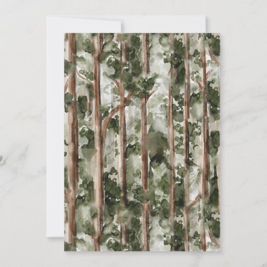 Adventure Continues Beer Forest 1e Verjaardag Kaart (Achterkant)