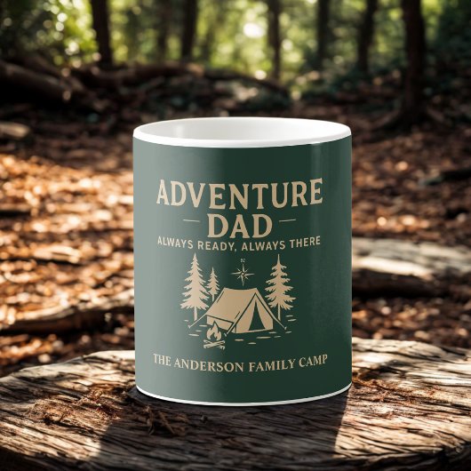 Adventure Dad gepersonaliseerde camping Koffiemok