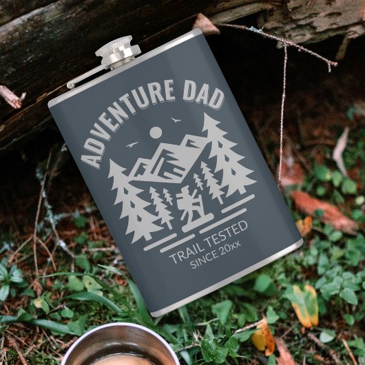 Adventure Dad Trail Getest – Charcoal Keepsake Heupfles