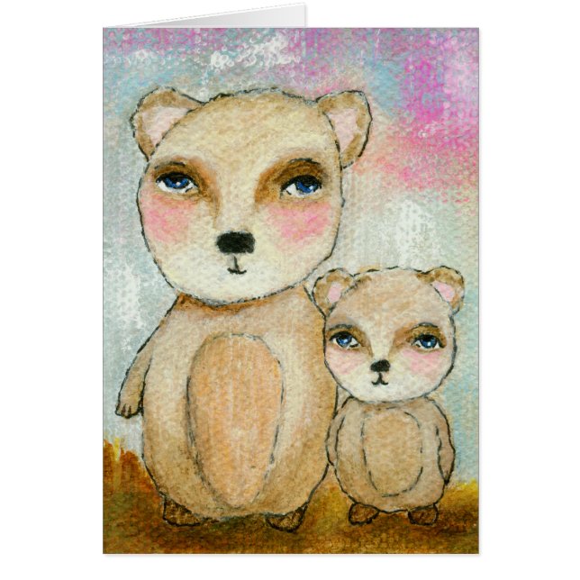 Adventure Day, Whimsical Woodland Beren Art (Voorkant)