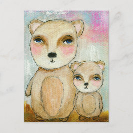 Adventure Day Whimsical Woodland Beren Art Briefkaart