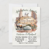 Adventure Desert Canyon National Park Baby shower Kaart (Voorkant)