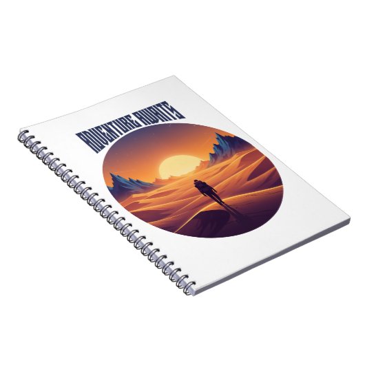 Adventure Desert T-shirt — Chasing Dunes & Desert  Notitieboek (Rechterzijde)