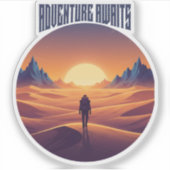 Adventure Desert T-shirt — Chasing Dunes & Desert  Sticker (Voorkant)