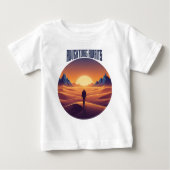 Adventure Desert Tee — Chasing Dunes & Desert Sky (Voorkant)