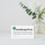 Adventure Diaper Raffle Tickets Informatiekaartje (Staand voorkant)