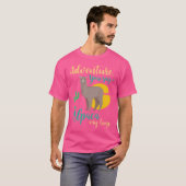 Adventure die je noemt Alpaca My Bags Funny Travel T-shirt (Voorkant volledig)