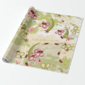 Adventure Ditsy Ladybird Cadeaupapier (Uitgerold)