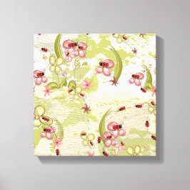 Adventure Ditsy Ladybird Canvas Afdruk