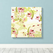 Adventure Ditsy Ladybird Canvas Afdruk (Insitu (Houten vloer))