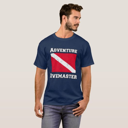 Adventure Divemaster Vintage T-shirt (Voorkant volledig)