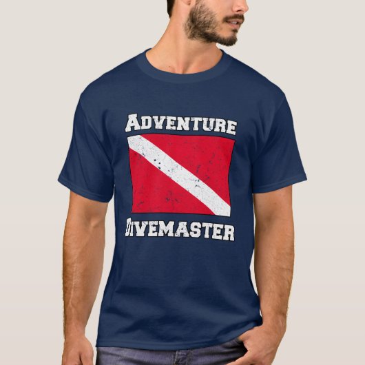 Adventure Divemaster Vintage T-shirt (Voorkant)