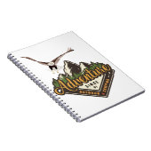 Adventure Eagle Hiking Mountains Notitieboek (Rechterzijde)