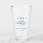 Adventure en Friends Girls Weekend Getaway Custom Glas (Voorkant)