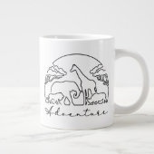 Adventure en Safari in Afrika Grote Koffiekop (Rechts)