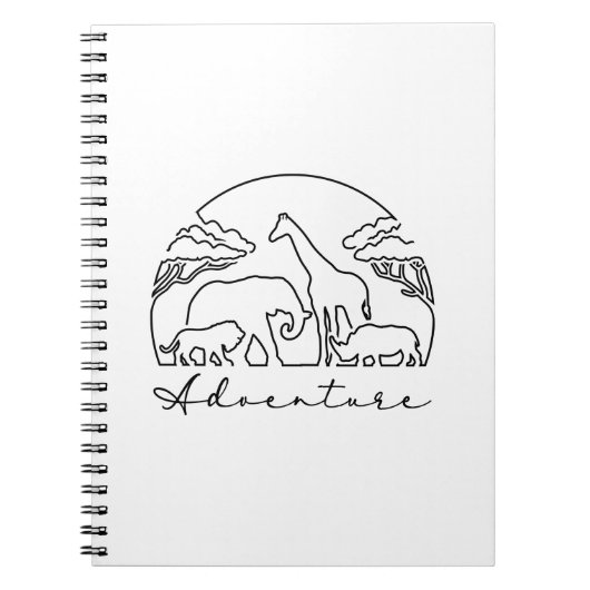 Adventure en Safari in Afrika Notitieboek (Voorkant)