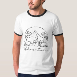 Adventure en Safari in Afrika T-shirt