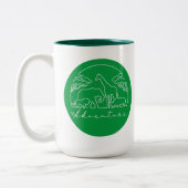 Adventure en Safari in Afrika Tweekleurige Koffiemok (Links)