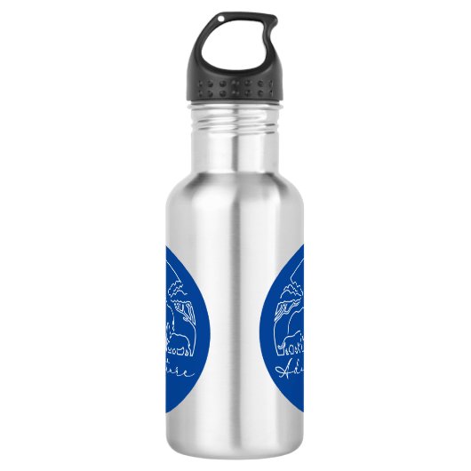 Adventure en Safari in Afrika Waterfles (Voorkant)