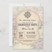 Adventure Engagement Party Map Travel World Kaart (Voorkant)