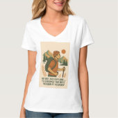 Adventure Explore Quote wandelen T-shirt (Voorkant)