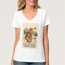 Adventure Explore Quote  wandelen T-shirt