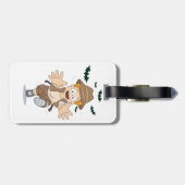 Adventure Explorer Kind loopt vanaf vleermuizen Bagagelabel (Achterkant horizontaal)