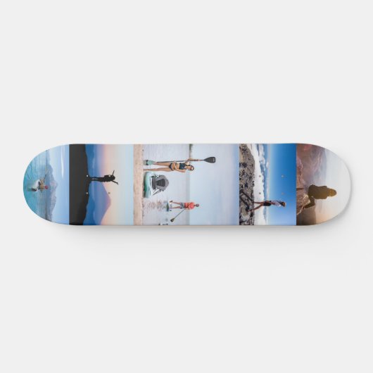 Adventure Five Photo Collage Creëer Your Ewn Persoonlijk Skateboard (Horizontaal)