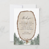 Adventure Forest Baby shower Hartelijk dank Kaart (Voorkant)