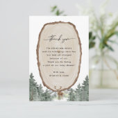 Adventure Forest Baby shower Hartelijk dank Kaart (Staand voorkant)