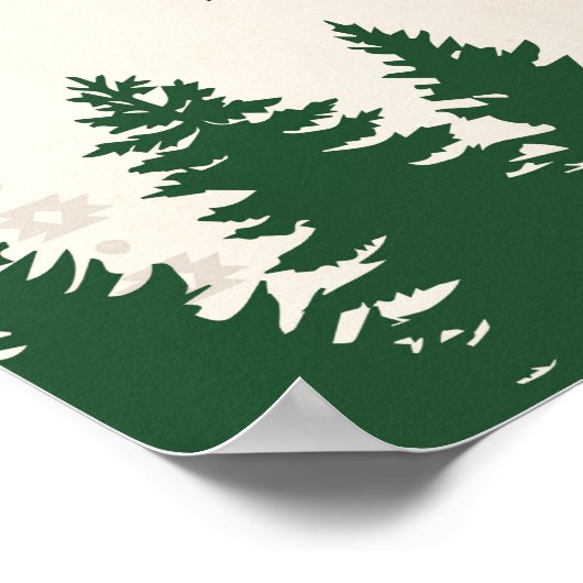 Adventure Forest Baby shower Welcome Sign Poster (Hoek)