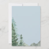 Adventure Forest Boy Baby shower Kaart (Achterkant)