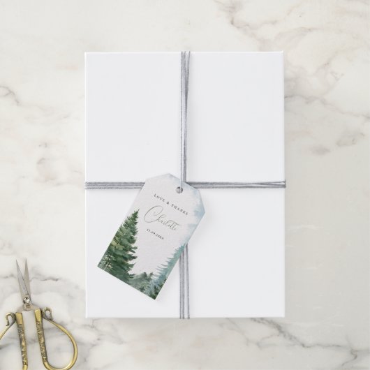 Adventure Forest Oh Boy Baby shower Cadeaulabel (Met Touw)