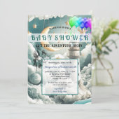 Adventure Genderneutrale Baby shower Kaart (Staand voorkant)