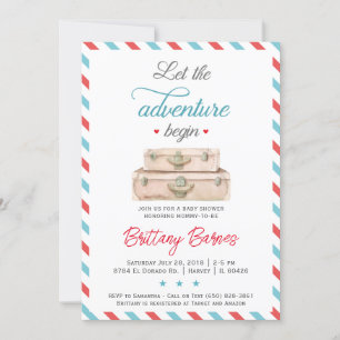 Adventure Genderneutrale Baby shower Kaart