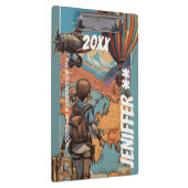 Adventure Girl, gepersonaliseerd reisthema Klembord (Rechts)