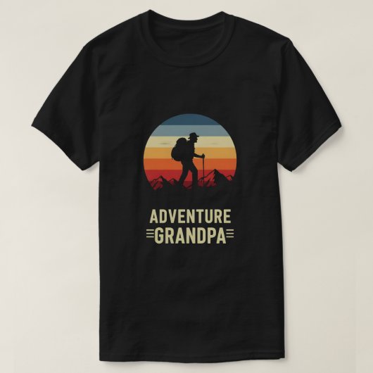 Adventure Grandpa T-shirt (Design voorkant)