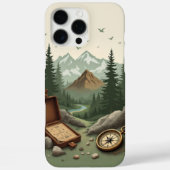 Adventure Guard: Compass & Mountain-serie Case-Mate iPhone Case (Achterkant)