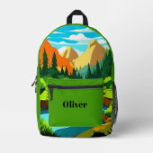 Adventure Hiking Backpack for Kids Bedrukte Rugzak (Voorkant)