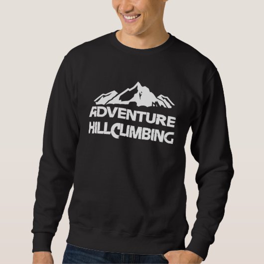 Adventure Hillclimbing Mountain Mountain White Trui (Voorkant)