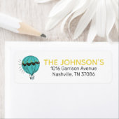 Adventure Hot Air Ballon Return Address Label (Insitu)