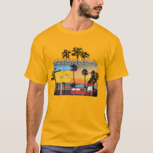 Adventure in California mannen yellow T-shirt