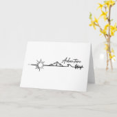 Adventure in de bergen kaart (Gele Bloem)