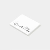 Adventure in de bergen post-it® notes (Schuin)