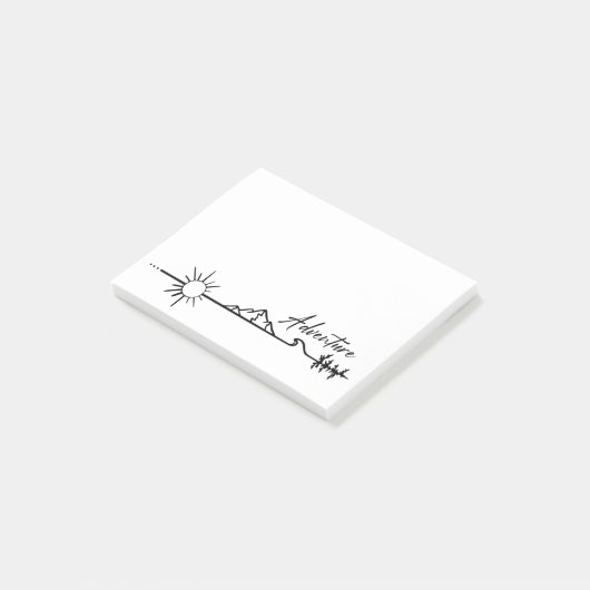 Adventure in de bergen post-it® notes (Schuin)