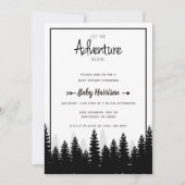 Adventure Invitation Baby shower Baby shower Tree Kaart (Voorkant)