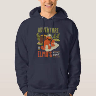 Adventure is Elmo's Midden Naam Hoodie