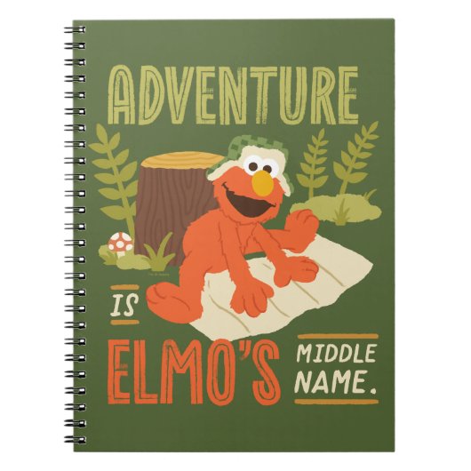 Adventure is Elmo's Midden Naam Notitieboek (Voorkant)